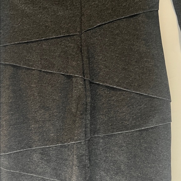 White House Black Market Charcoal Long Sleeve Dress - Picture 10 of 11